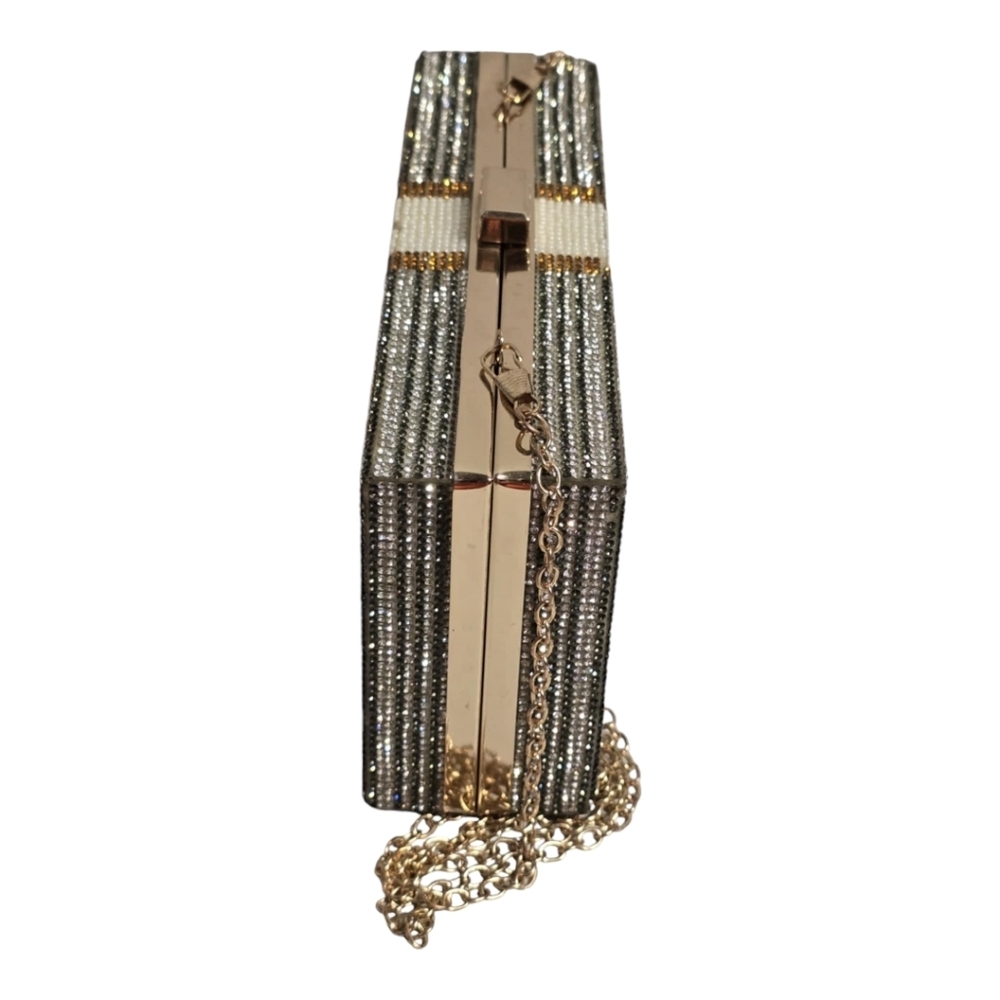JEWELED MONEY CLUTCH BAG NEW - Picture 3 of 13